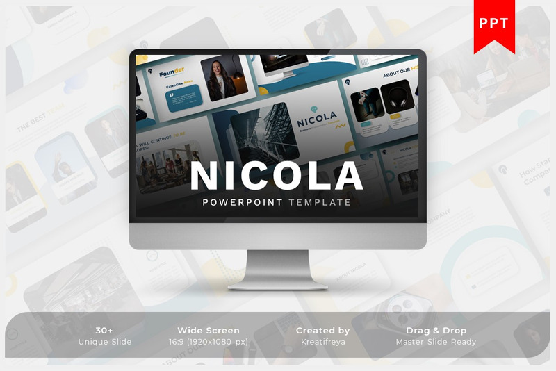 Nicola - Modello PowerPoint per affari creativi - Caratteristiche Immagine 1