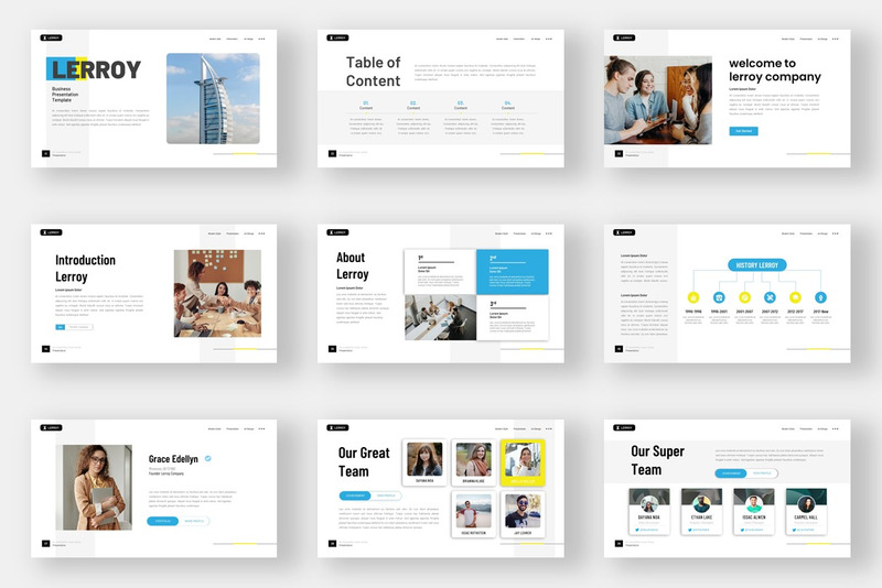 LERROY - Modello di presentazione per diapositive di Google - Caratteristiche Immagine 1