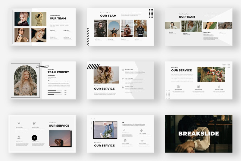 Renata – Minimale kreative Präsentationsvorlage für Google Slides - Eigenschaften Bild 2