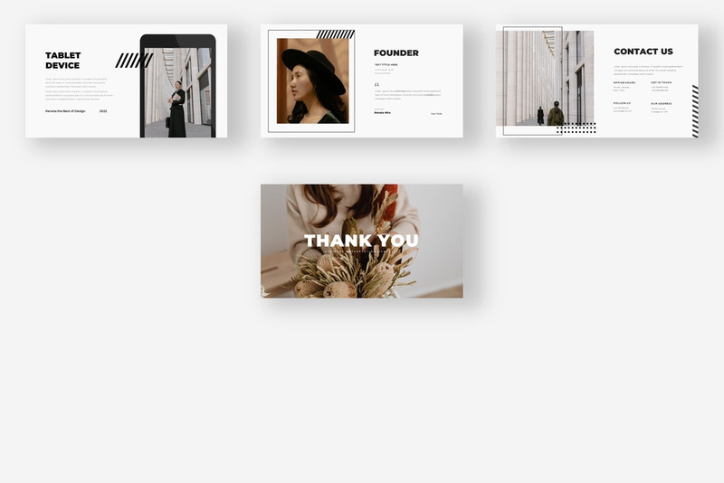 Renata – Minimale kreative Präsentationsvorlage für Google Slides - Eigenschaften Bild 4