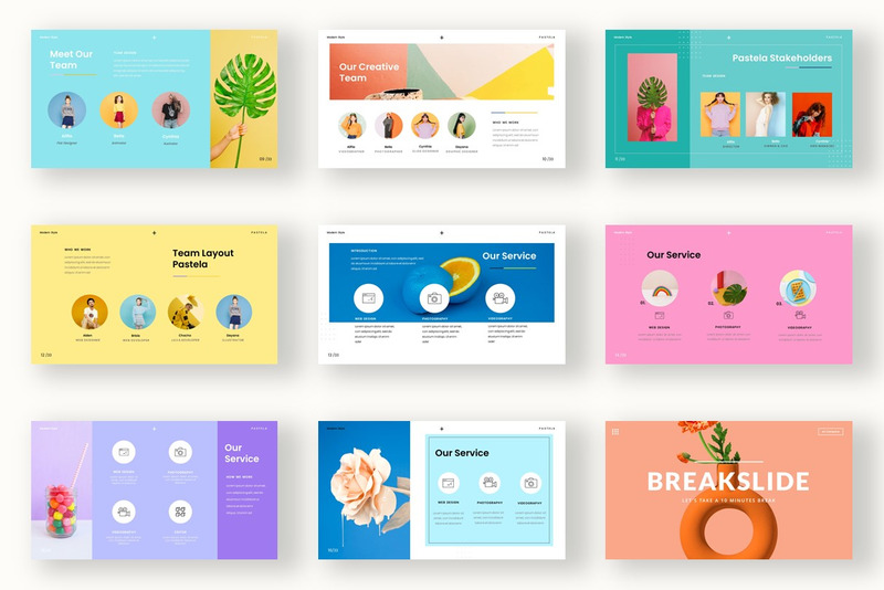 Pastela - Googleslide minimalista moderno e creativo - Caratteristiche Immagine 2