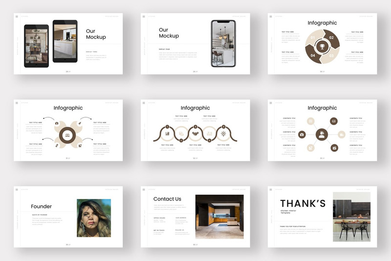 Keuken - Zakelijke PowerPoint-sjabloon - Features Image 5