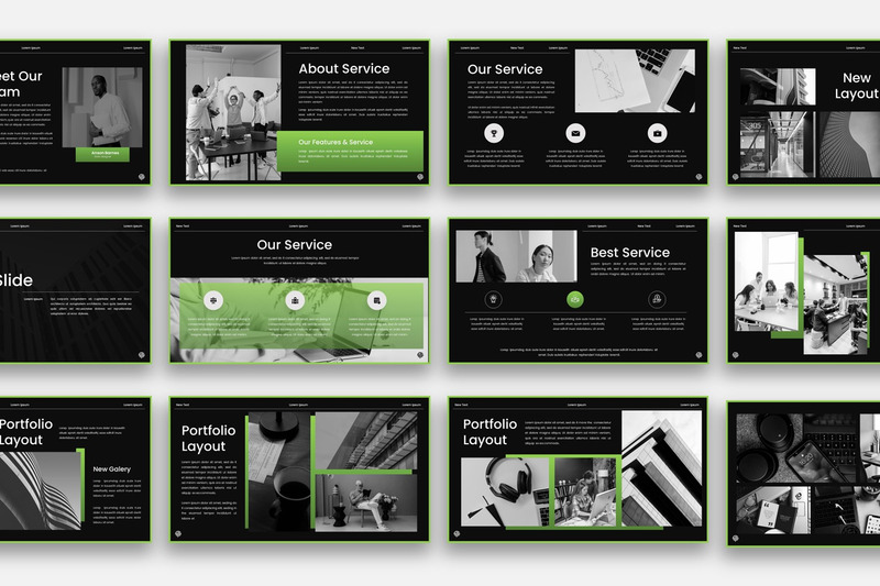 Baytech - Modello aziendale di PowerPoint - Caratteristiche Immagine 2