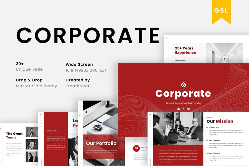 Corporativo - Modelo de slides do Google corporativo corporativo - Features Image 1