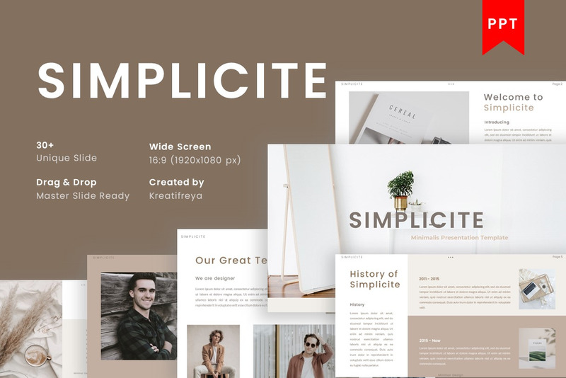 Simplicite - Business PowerPoint Template Free - Features Image 1
