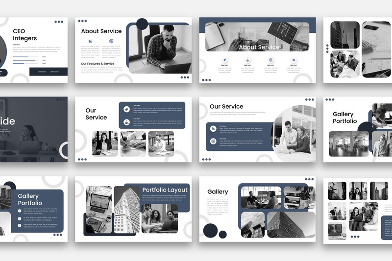 Heltal - PowerPoint-mall för företag - Features Image 2