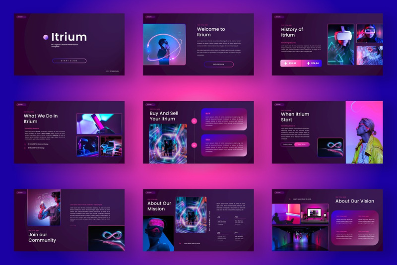 ITRIUM-NFT 业务 Google 幻灯片演示 - Features Image 1