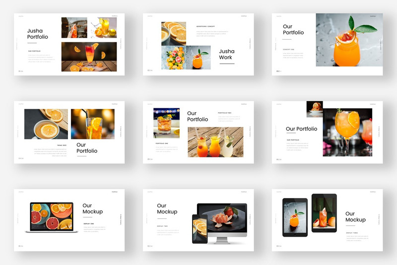 JUSHA - PowerPoint affärsmall - Features Image 3