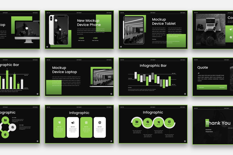 Baytech - Modello aziendale di PowerPoint - Caratteristiche Immagine 3