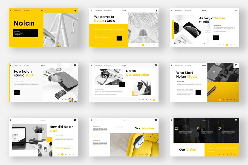 Nolan - Modello di diapositiva Google per attività creative - Caratteristiche Immagine 1