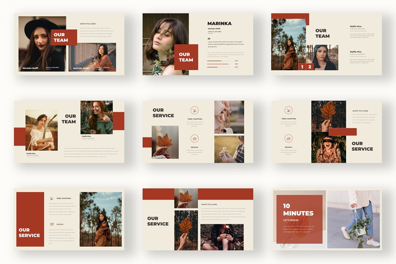 Marinka - PowerPoint Fashion Business - Features Image 2