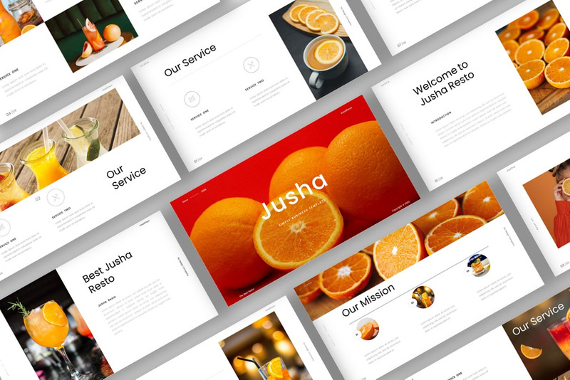 Jusha - Modello di business creativo Keynote - Caratteristiche Immagine 5