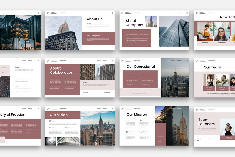 Bråk - Business PowerPoint-mall - Features Image 1