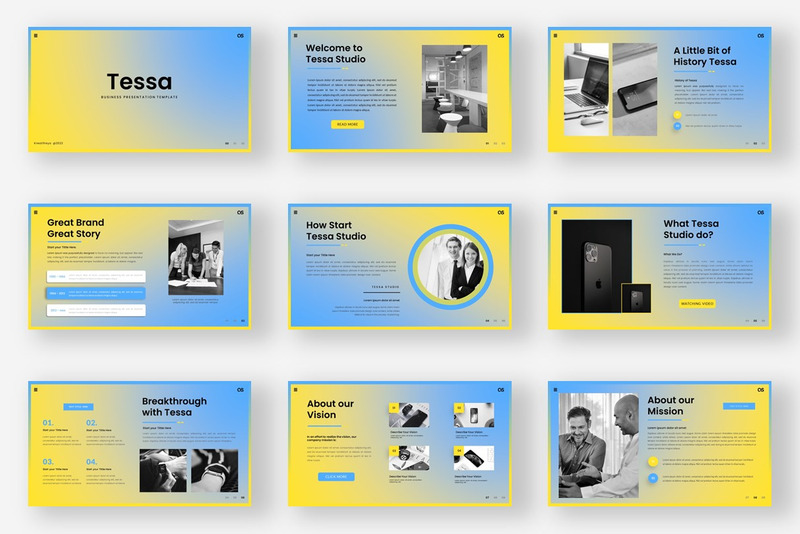 Tessa - PowerPoint Business Creative Presentation Template