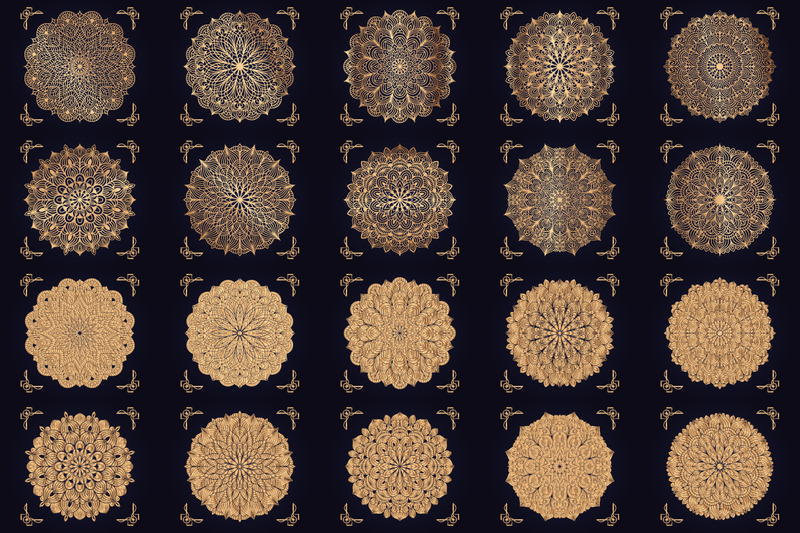 20 Lyx Mandala Arabesque Mönster Arabisk islamisk stil - Features Image 1