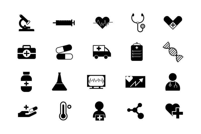 Healthcare and Medical Icons Vector and SVG - Features Image 2