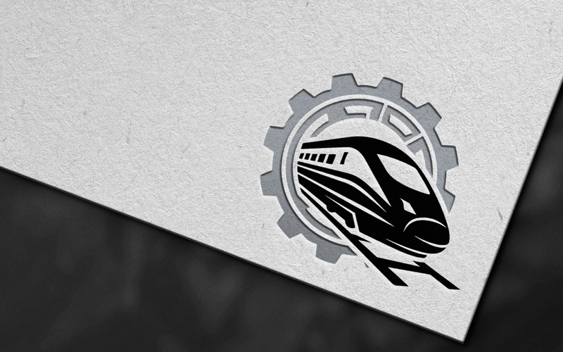 Conception du logo du train à grande vitesse – Marque des services et de la maintenance ferroviaires - Caractéristiques de l’image 5