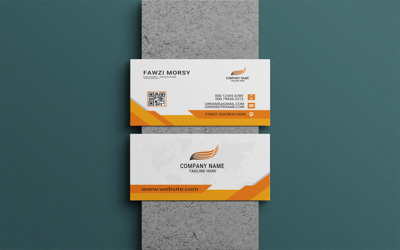 Шаблон оформлення візитної картки, готовий до друку - Features Image 2