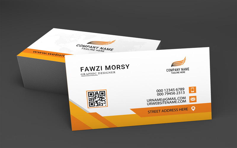 Шаблон оформлення візитної картки, готовий до друку - Features Image 1