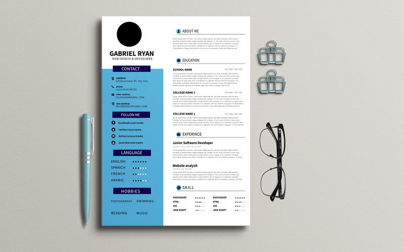 Professional Editable CV Resume Template - Features Image 4