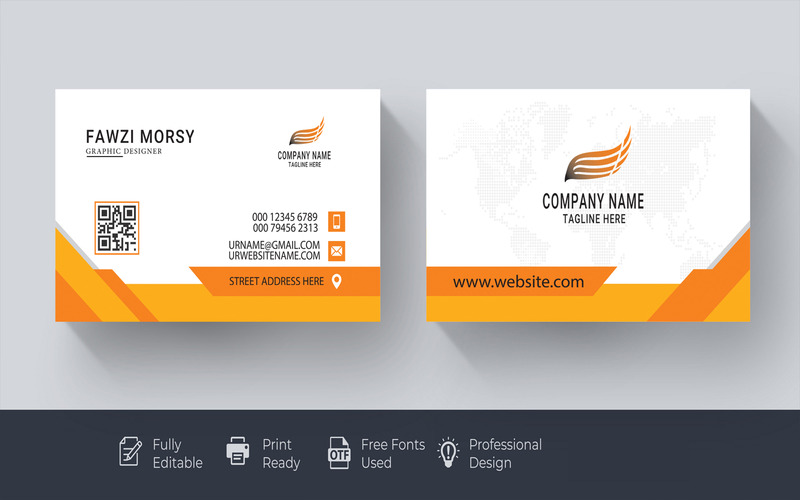 Шаблон оформлення візитної картки, готовий до друку - Features Image 4