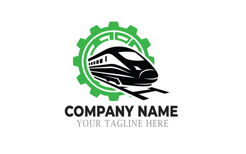 Conception du logo du train à grande vitesse – Marque des services et de la maintenance ferroviaires - Caractéristiques de l’image 4