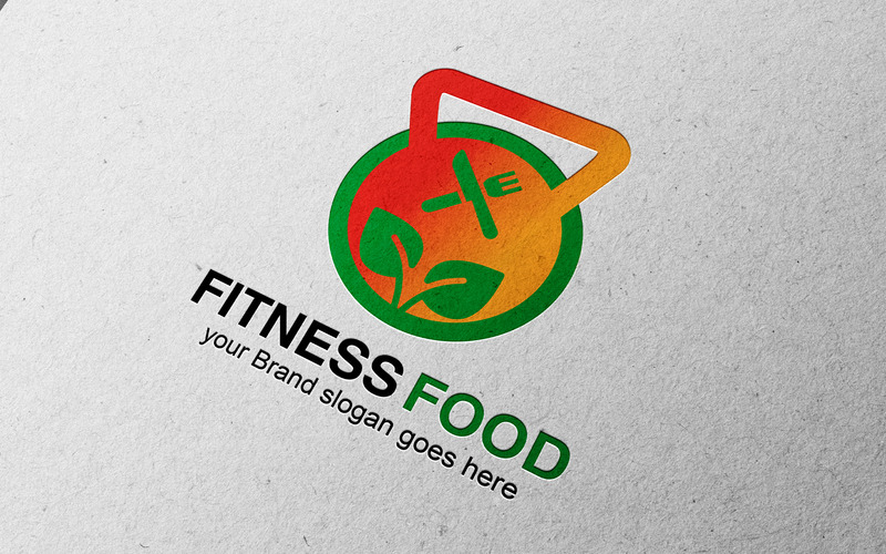 Modelo de logotipo de comida fitness - Features Image 1