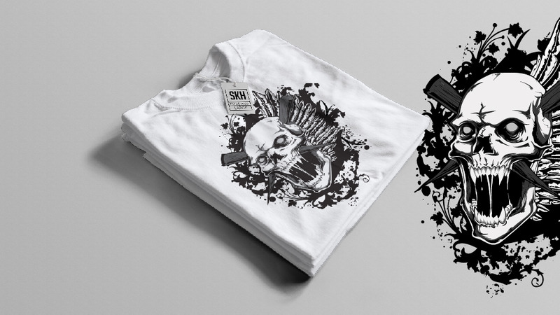 44) Women, Skull, Horror, Devil, Evil, Boys, Lion, Beast, Wolves, Animals, Life Style T shirt Design - Features Image 6