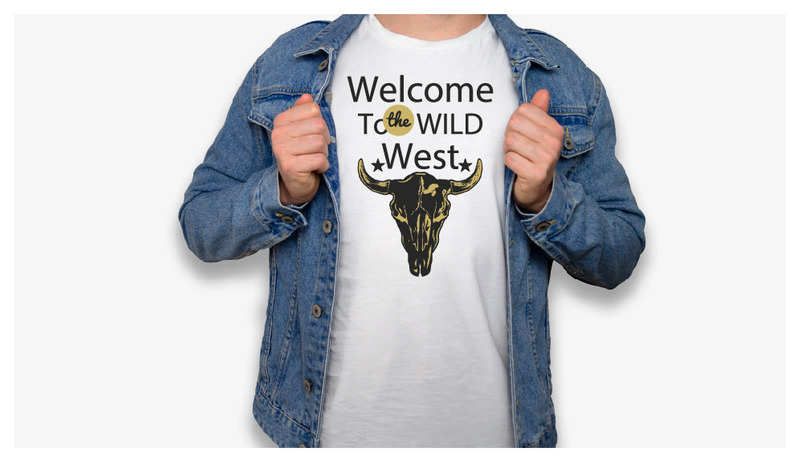 36) Ride Devil, Dream, Lady, Shoes, Warrior, Gun, Wanted, Wild, Animals, Life Style T shirt Design - Features Image 19