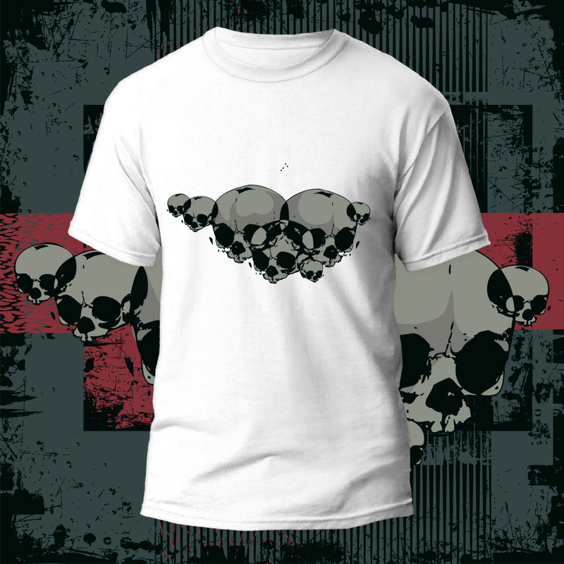 50 design di magliette di Halloween, orrore, teschio, vintage, ragazza, avventura, tipografia e stile di vita - Caratteristiche Immagine 1