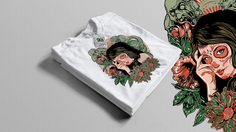 44) Women, Skull, Horror, Devil, Evil, Boys, Lion, Beast, Wolves, Animals, Life Style T shirt Design - Features Image 20