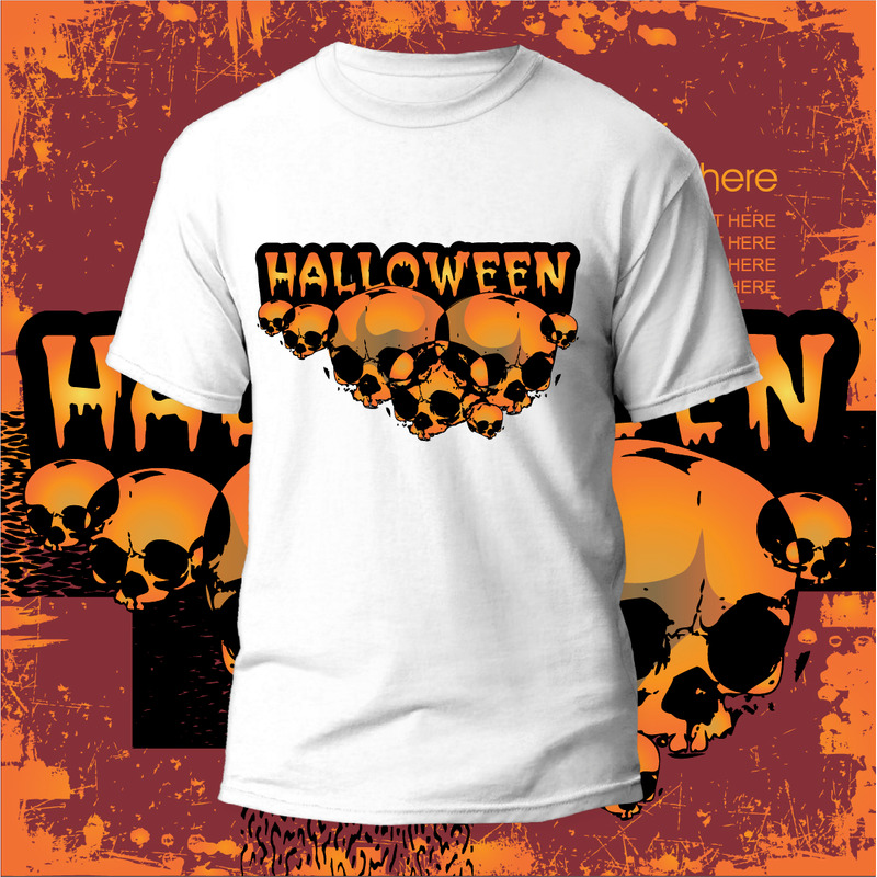 50 design di magliette di Halloween, orrore, teschio, vintage, ragazza, avventura, tipografia e stile di vita - Caratteristiche Immagine 12