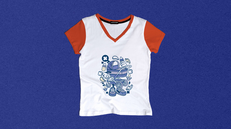 50 divertenti cartoni animati, contorni, tipografia, animali, tigre, bambini, orrore e design di magliette stile di vita - Caratteristiche Immagine 1