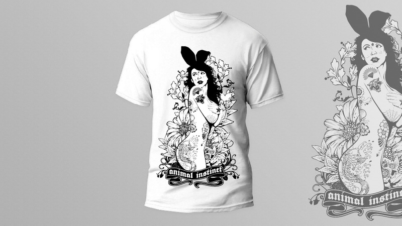 26)  Adult Sexy Girl Animal Horror, Cartoon, Gangster Print Typography And Life Style T shirt Design - Features Image 21
