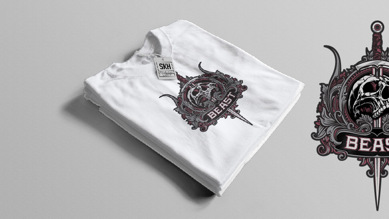 44) Women, Skull, Horror, Devil, Evil, Boys, Lion, Beast, Wolves, Animals, Life Style T shirt Design - Features Image 8