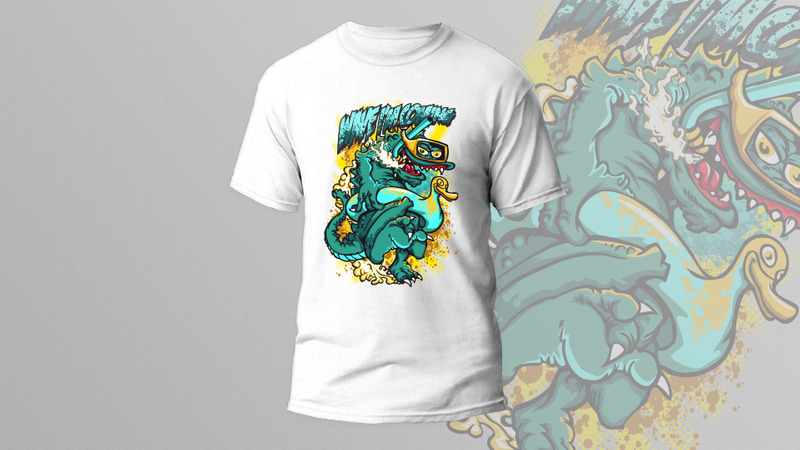 26)  Adult Sexy Girl Animal Horror, Cartoon, Gangster Print Typography And Life Style T shirt Design - Features Image 4