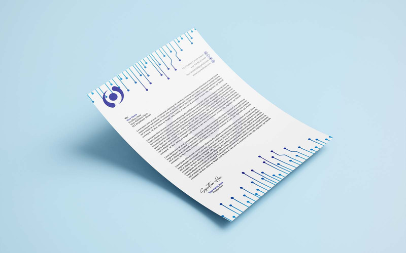 Professional Technology Letterhead And Business Card Design - Corporate Identity - Features Image 3