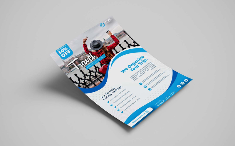 Professional and Modern Travel Flyer Design - Corporate Identity - Features Image 2