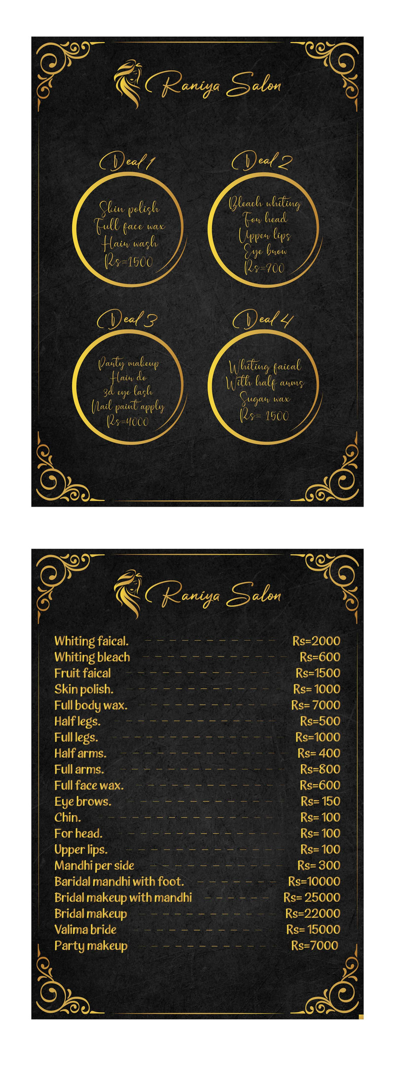 Salon Flyer Design with Four Deals - Features Image 1