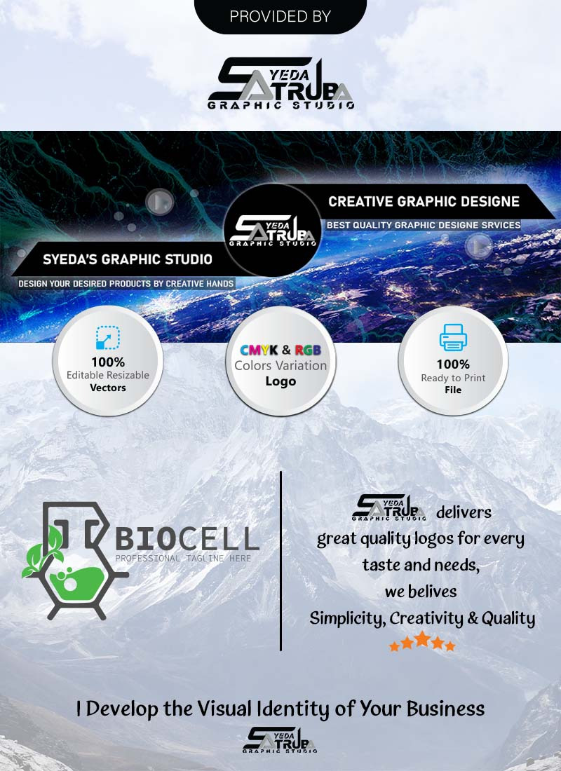 Дизайн логотипа Science Natural Bio Cell Lab - Фирменный стиль - Features Image 1