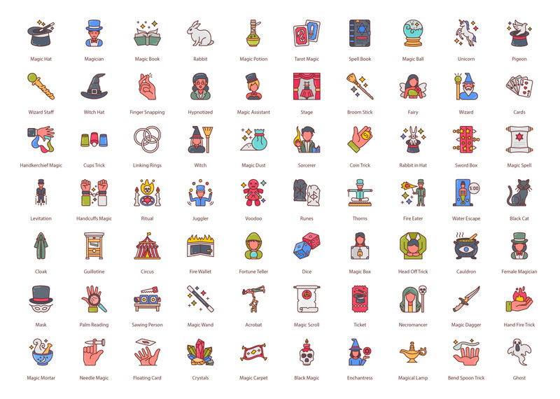 Magic 70 Premium Filled Icons - Features Image 1