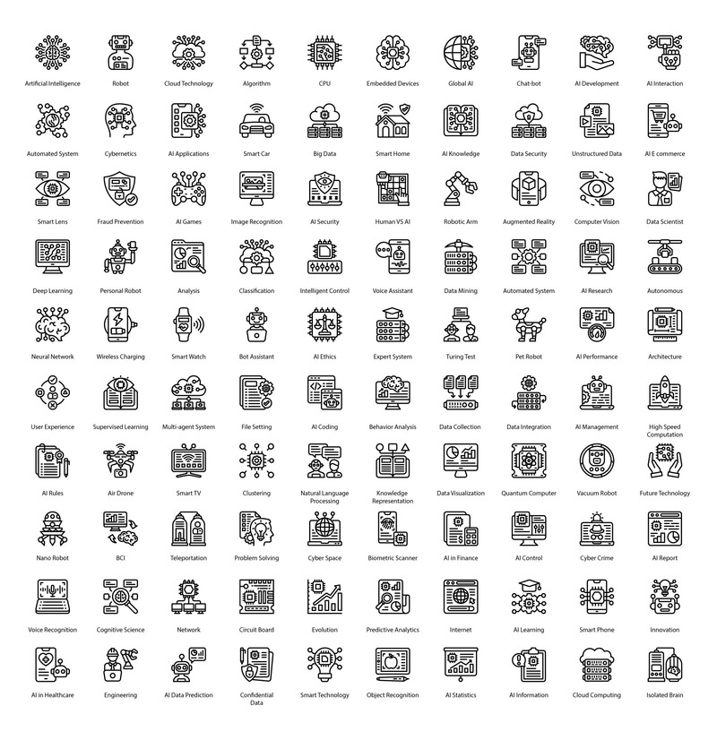 人工智能大纲图标 - Features Image 1