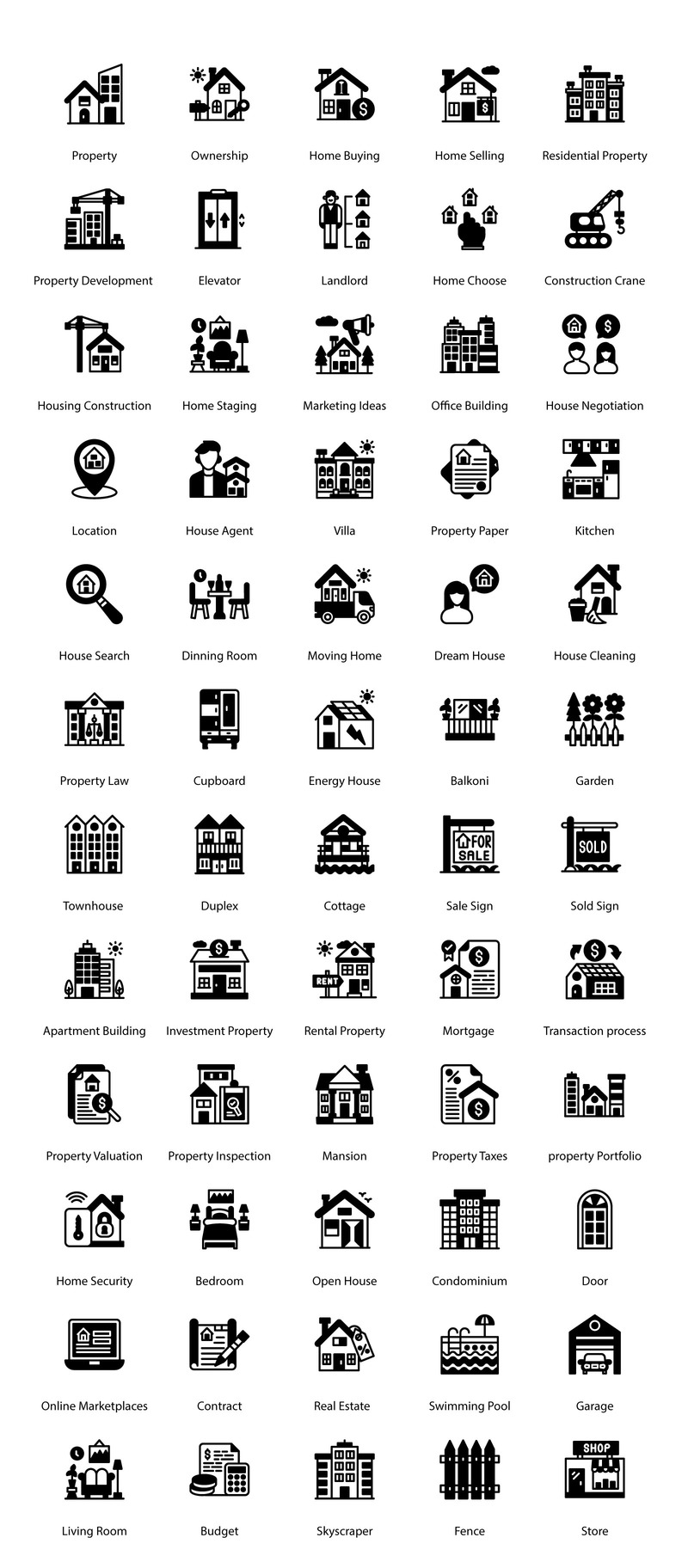 房地产高级标志符号图标 - Features Image 2
