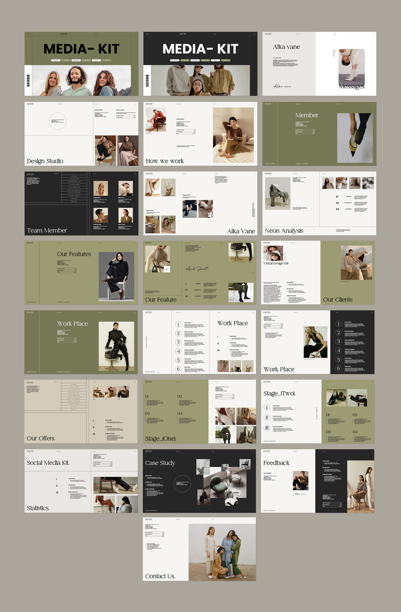 **Modello di Google Slide per il kit per i social media** - Caratteristiche Immagine 1