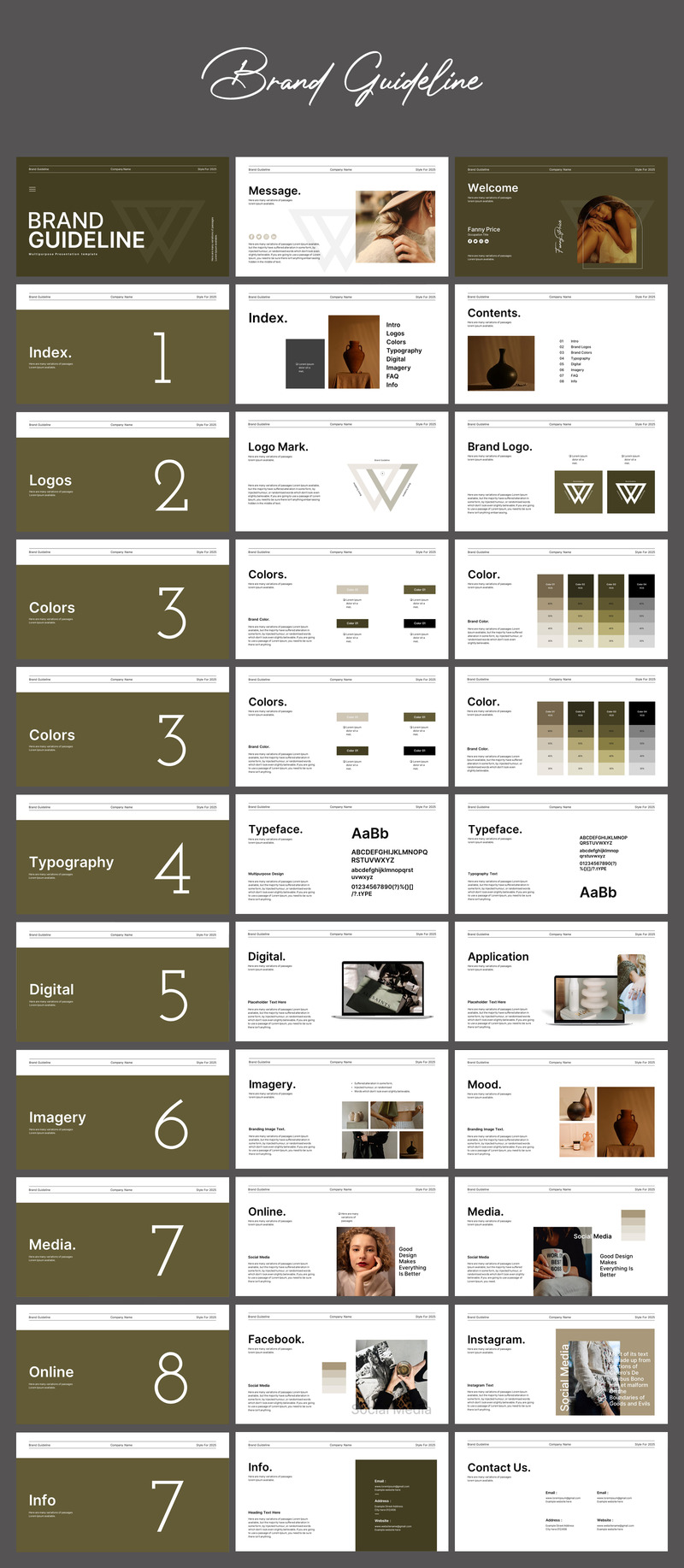 Brand Guideline PowerPoint Presentation Template - Features Image 1
