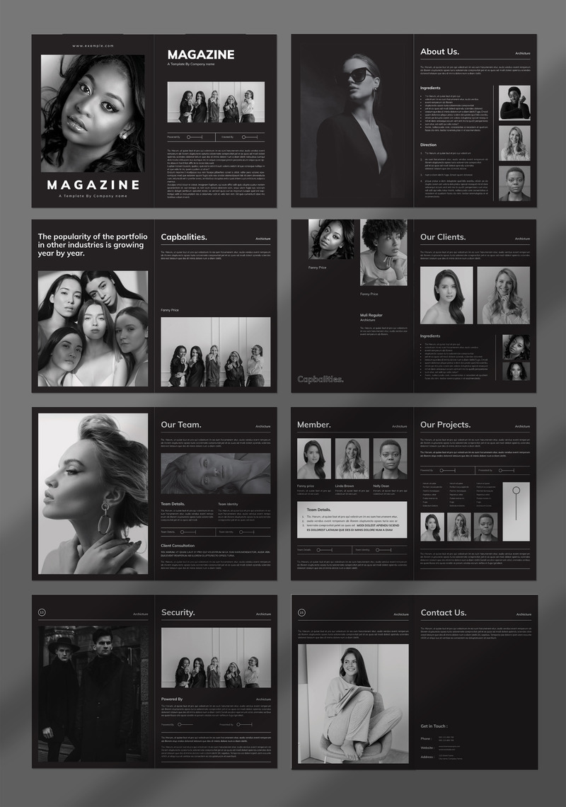 Magazine InDesign Template - Features Image 1
