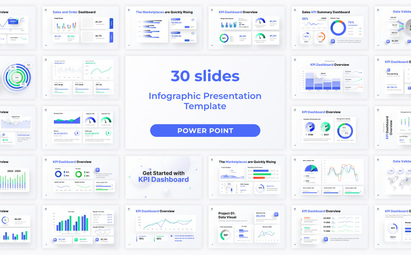 Ingyenes infografikus PowerPoint prezentációs sablon - Features Image 1