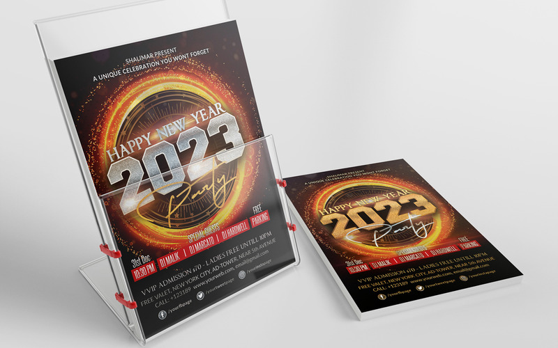 Happy New Year Flyer 2023 Eve Design - Caractéristiques de l’image 4