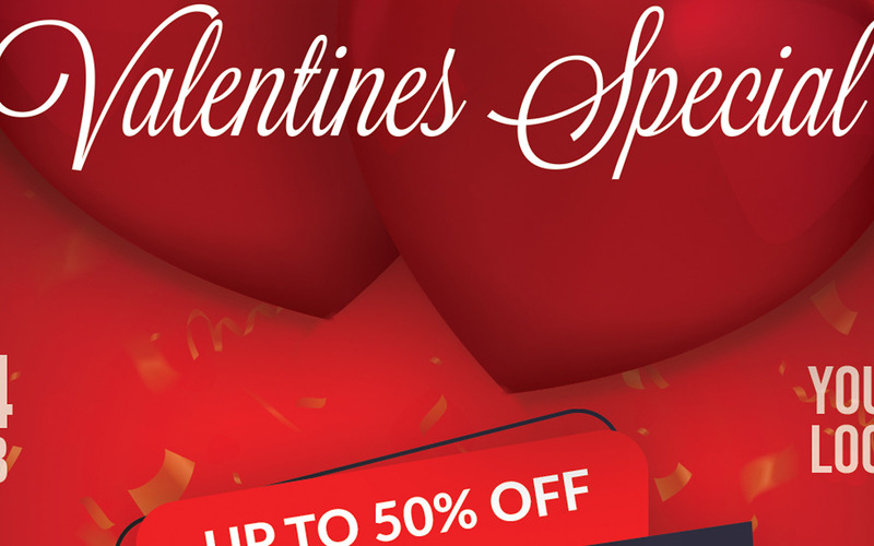 Valentijnsdag verkoop Flyer sjabloonontwerp - Features Image 5