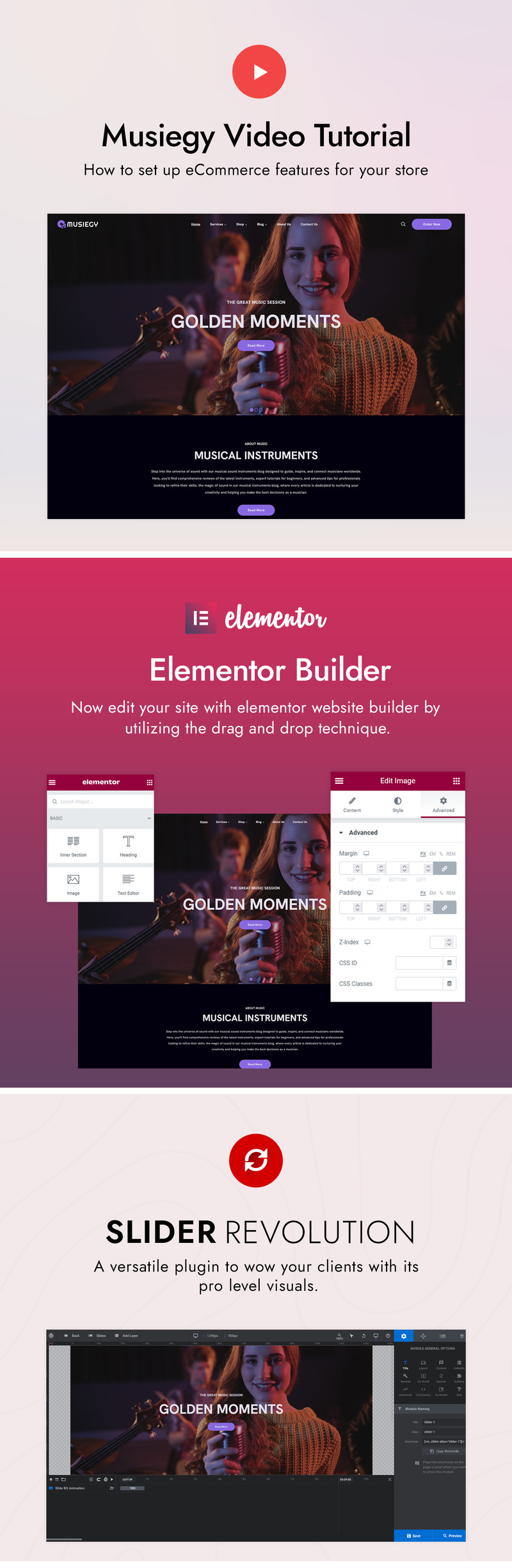 Musiegy - Müzik Grubu ve Müzisyen WordPress Teması - Features Image 3